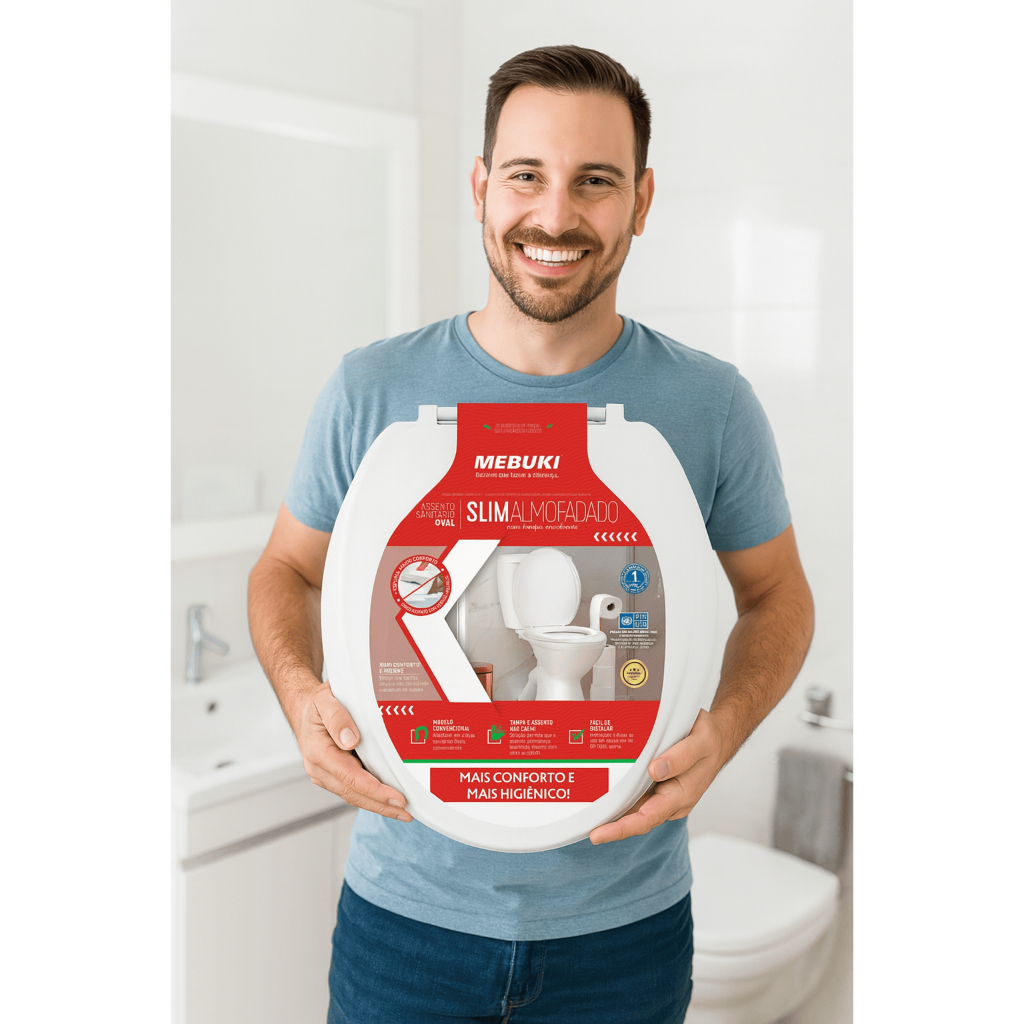 Assento Sanitário Almofadado Para O Vaso Zoom Logasa 1.6gpf 6.0lpf