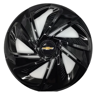 Jogo 4 Calotas Aro 13 Nitro Black Esportivas GM Chevrolet Celta Corsa Classic