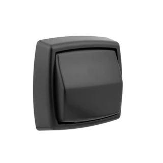 Acabamento Para Válvula De Descarga Com Acabamento Em ABS - Preto