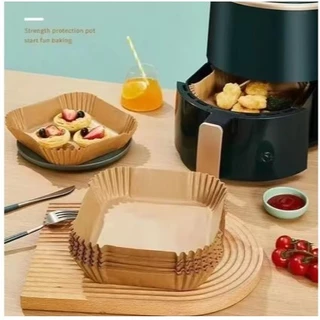 KIT 200 Formas Assadeira Papel Manteiga Descartável Para Air fryer Sem Sujeira LLBAZARBR LLBAZARBR LLBAZARBR LLBAZARBR