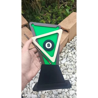 Troféu Personalizado Premium Sinuca Bilhar 25cm Mdf