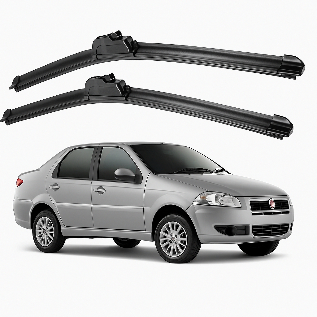 Par Palheta Limpador Parabrisa Fiat Siena 2001 a 2018 Encaixe Gancho Frete Grátis Full 20-20