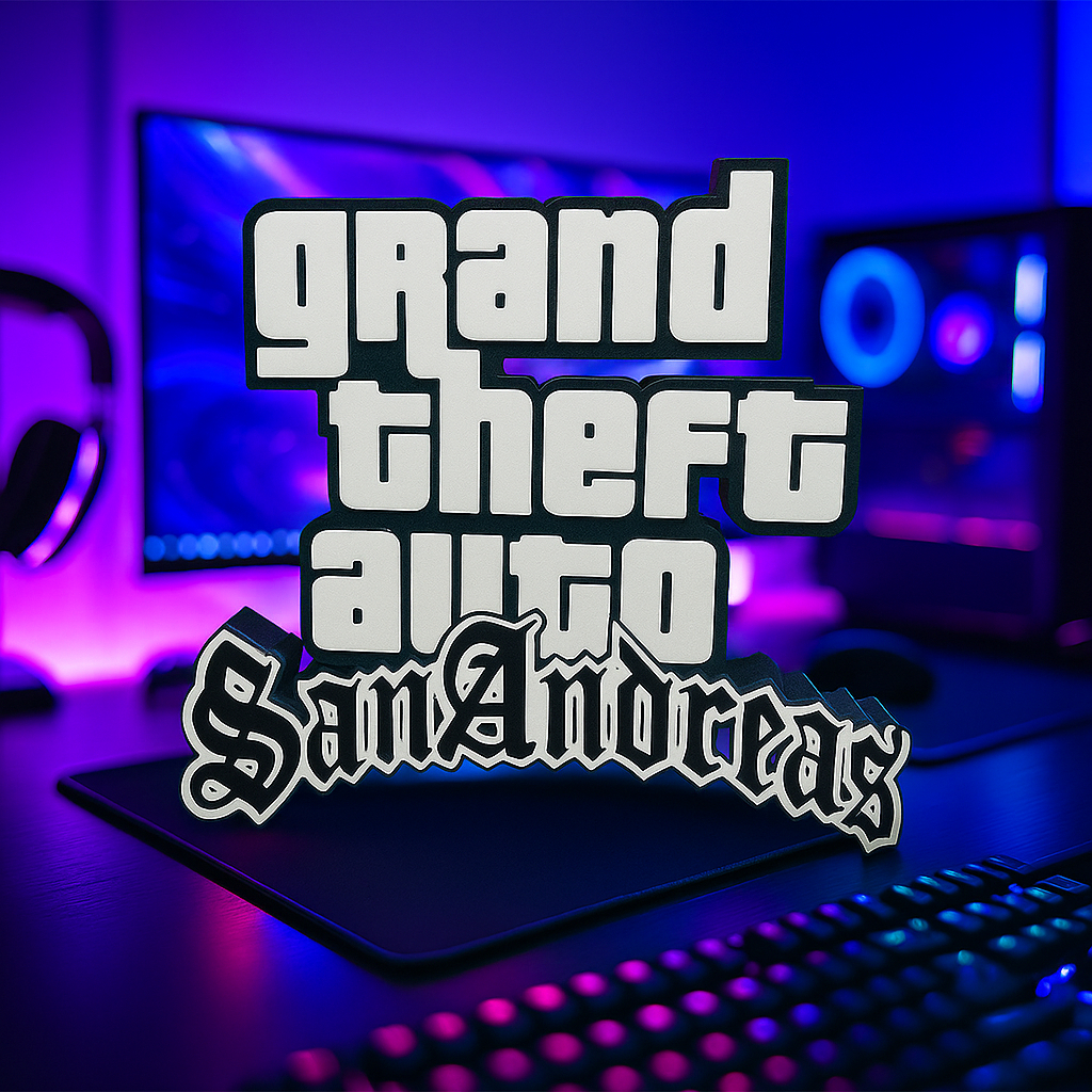 Placa Decoração Gamer Grand Theft Auto San Andreas - GTA San Andreas