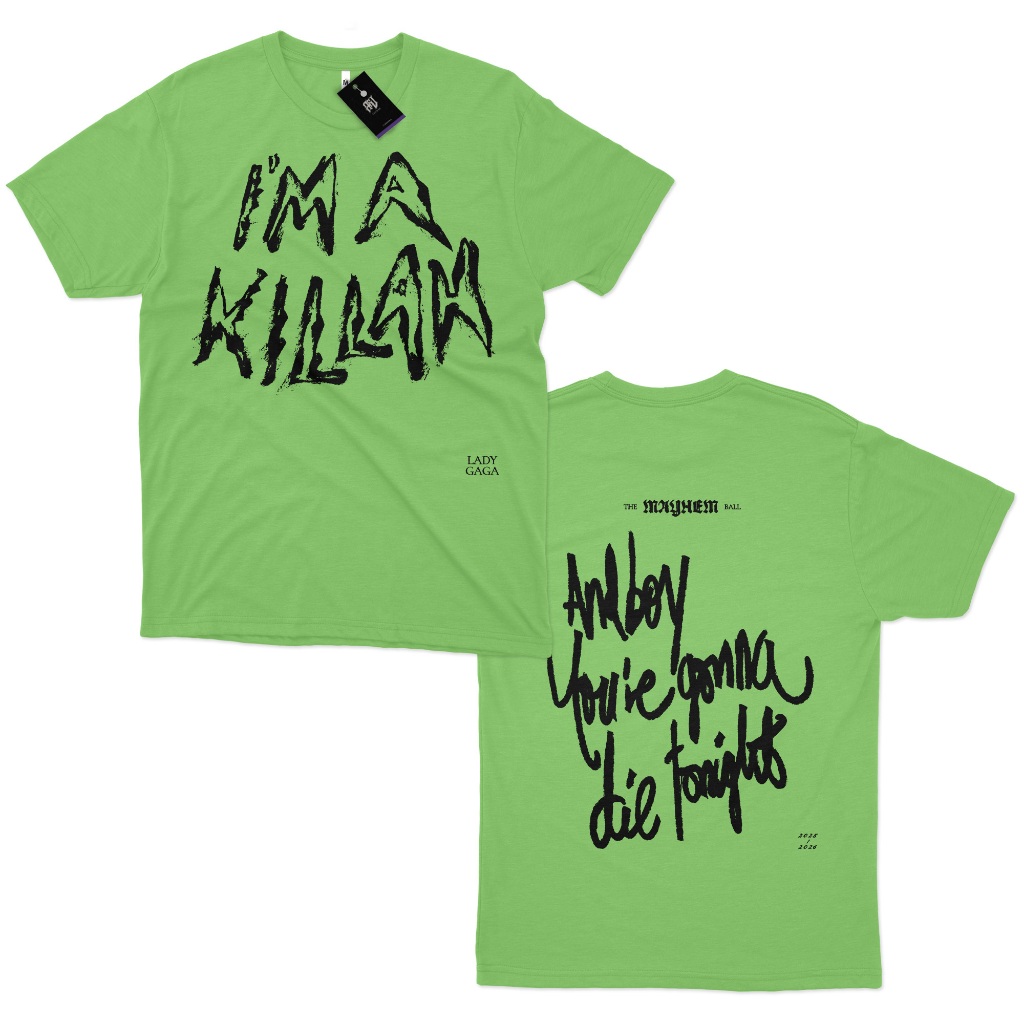 Camiseta Lady Gaga I'm A Killah Mayhem Ball 100% Algodão | Shopee