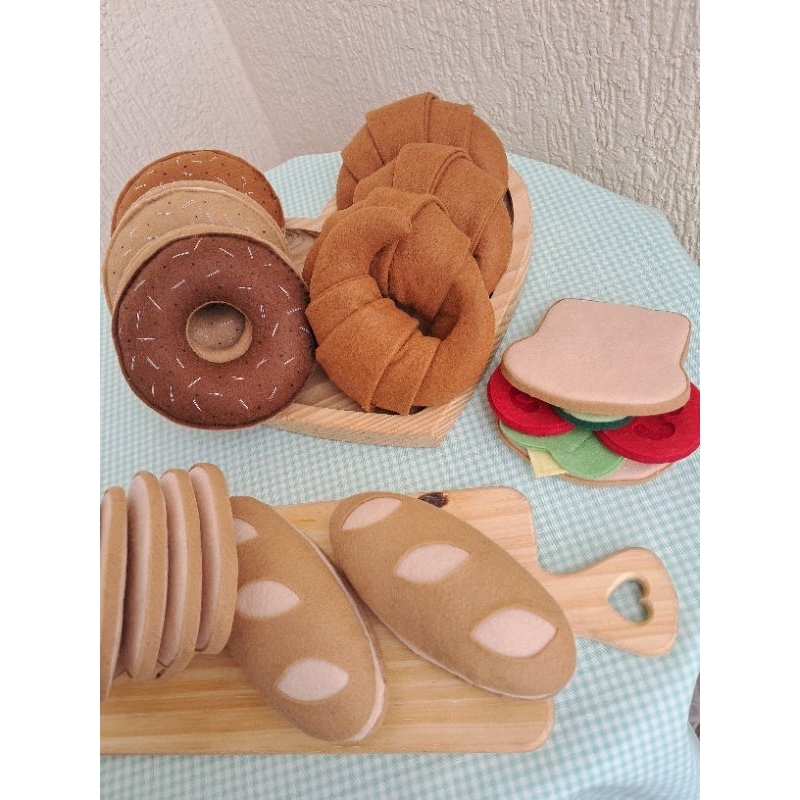 Padaria em feltro- Brinquedos lúdicos de faz de conta