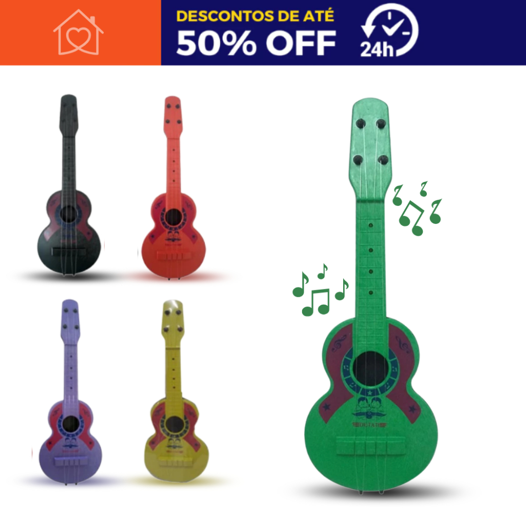 Violão de Brinquedo Plástico Dutati para Criança | Shopee Brasil