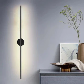 Luminária De Parede Linear Inteligente De 100 Cm Luz Ajustável De Três Cores 10W
