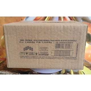 12 Unidades de Blister Quádruplo Raio Preto e Fogo Branco EV10.5 Case Lacrada - Pokémon TCG