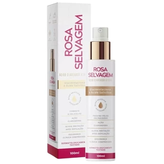 Ácido Clareador De Manchas Virilha Foliculite e Axilas 100ml - Rosa Selvagem em Oferta na Shopee