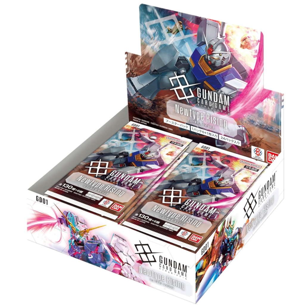 BANDAI) Pacote De Reforço De Jogo De Cartas Gundam Newtype Rising [GD01] (Caixa) 24 Pacotes Incluídos