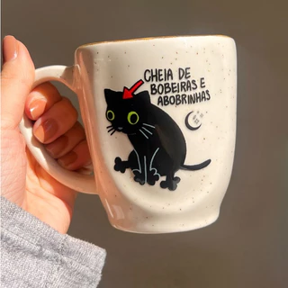 Caneca Névoa - Gato Bobeiras e Abobrinhas