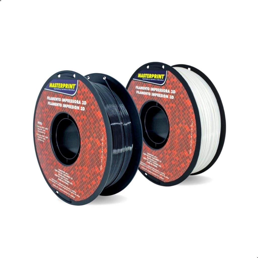 Filamento PETG 1kg Masterprint Impressão 3D Alta Qualidade Resistente Profissional DIY Lisa