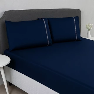 JOGO DE LENCOL SUPER KING SIZE/Queen/Casal/Solteiro 3 PECAS PERCAL 400 FIOS PONTO PALITO EXTRA MACIO em Oferta na Shopee