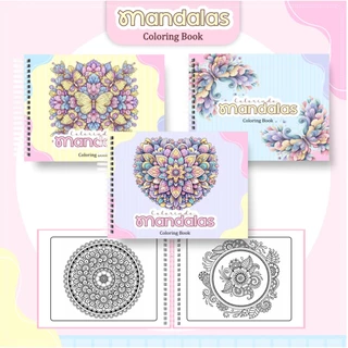 Livro de colorir - MANDALAS - Caderno de Desenho Pintura Coloring Book em Oferta na Shopee