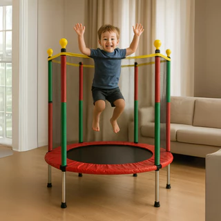 Cama Elástica Infantil Trampolim pula-pula Compacta 1,4m suporta 45kg em Oferta na Shopee