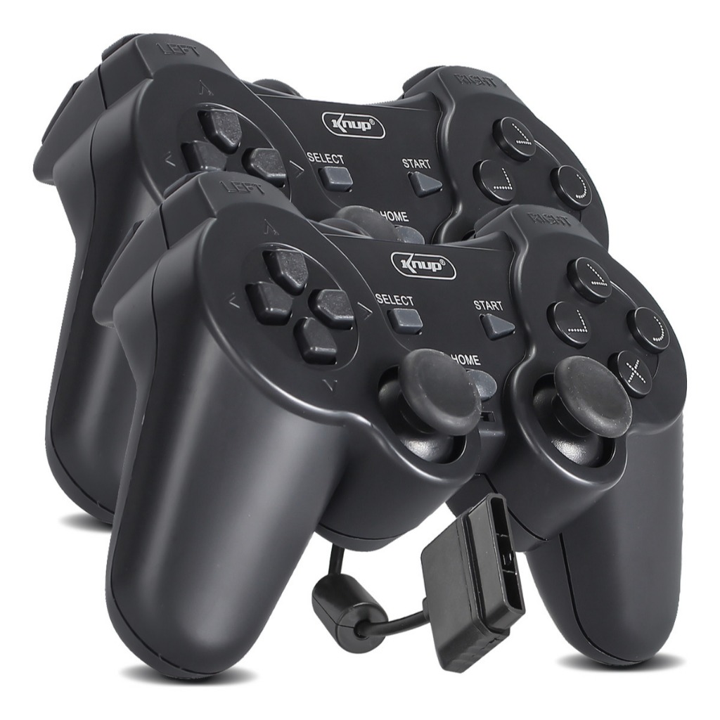 Kit 2 Controle Playstation 2 Joystick Compatível PS2 Video-Game Jogos ...