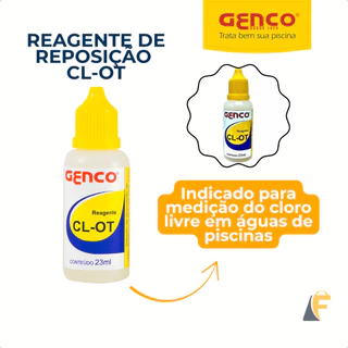 Reagente de Reposição CL-OT Medidor de Cloro para Piscina Genco em Oferta na Shopee