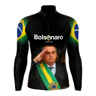 Camisa Camiseta Blusa Patriota Bolsonaro 2026 Brasil Patria com Proteção Solar UV50+