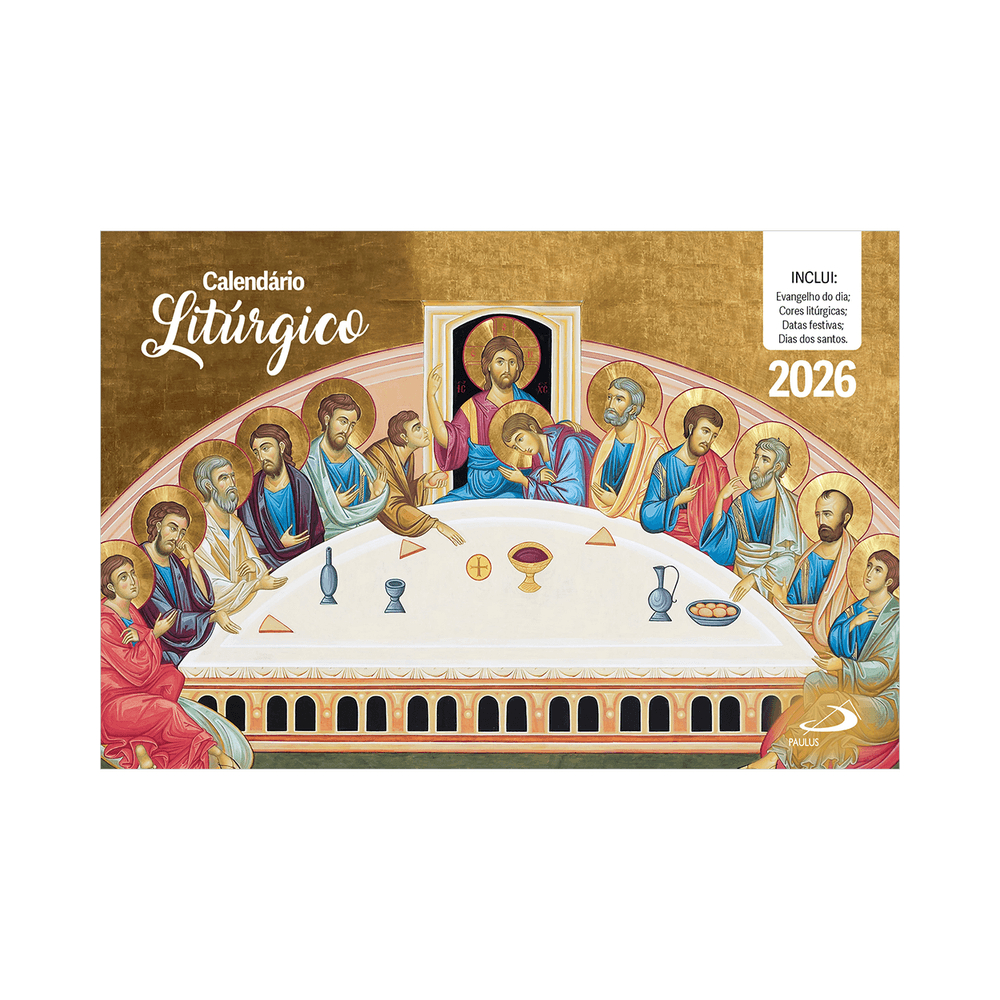 Calendário de Mesa Litúrgico 2026 - Editora Paulus | Shopee Brasil