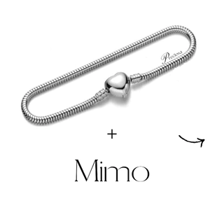 Pulseira para berloques fecho coração trava coração estilo charm/ bracelete feminina