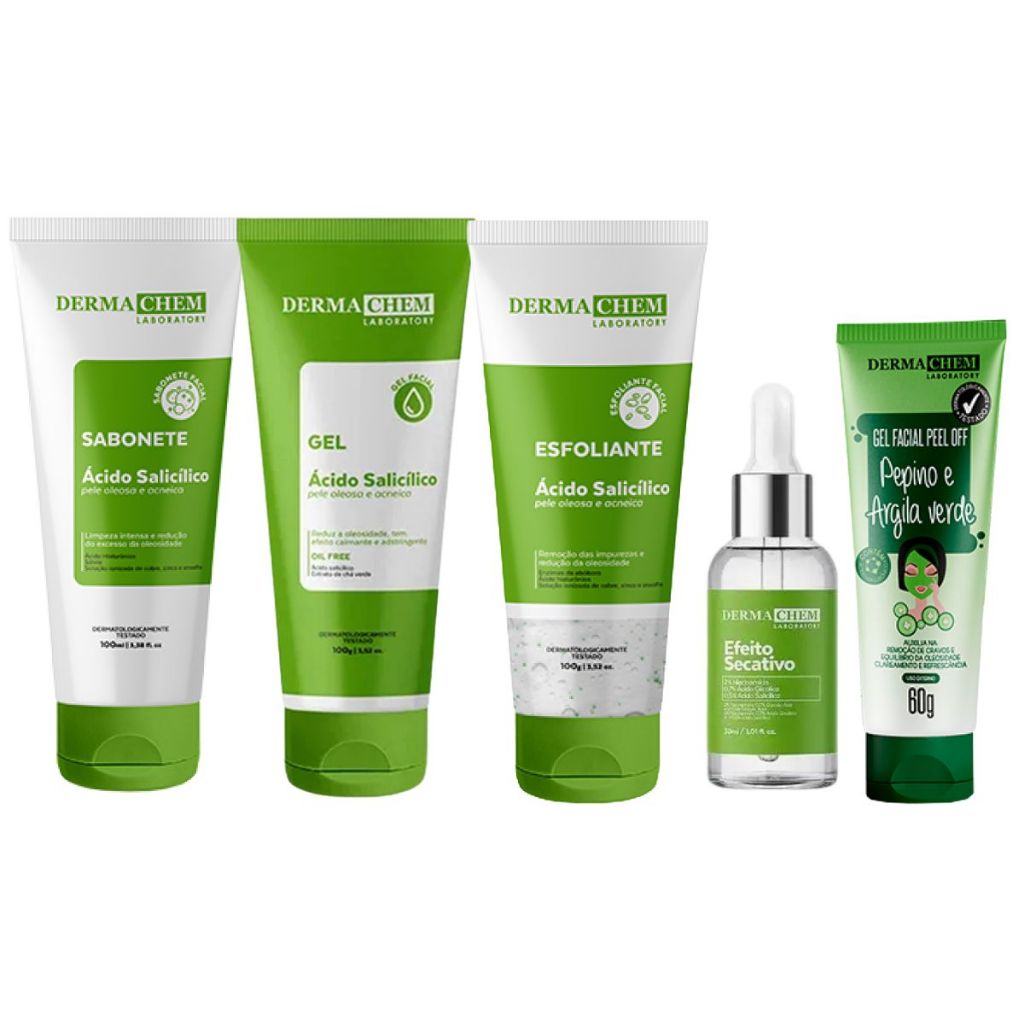 Kit Skincare Pele Acneica E Oleosa Dermachem | Shopee Brasil
