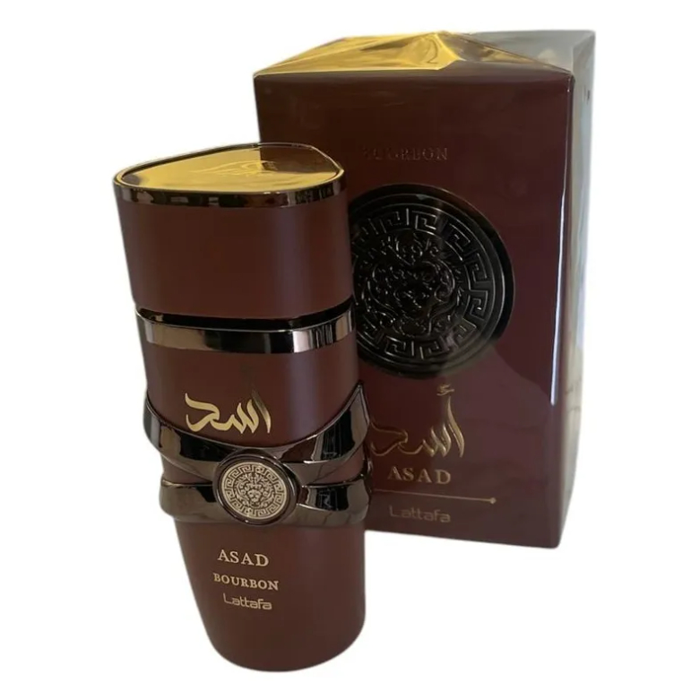 Perfume Árabe Lattafa Asad Bourbon Eau de Parfum Marrom Premium - 100ml ...