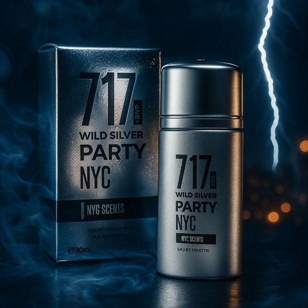 Perfume Masculino Amadeirado 717 Wild Sliver Party NYC 30ml