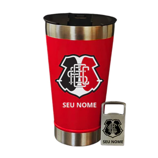 Copo Térmico Santa Cruz Personalizado com Nome Aço Inox 500ml Presente