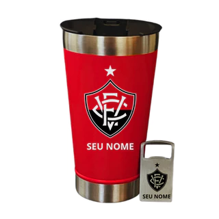 Copo Térmico Vitória Personalizado com Nome Aço Inox 500ml Presente