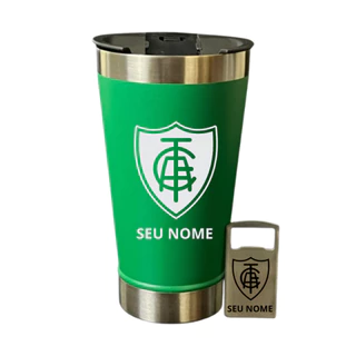 Copo Térmico América-MG Personalizado com Nome Aço Inox 500ml Presente