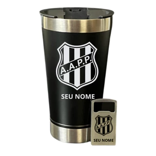 Copo Térmico Ponte Preta Personalizado com Nome Aço Inox 500ml Presente