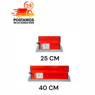 Kit Desempenadeira De Aço Inox 25cm e 40cm Para Massa Corrida Gesso Com Lamina Flexível