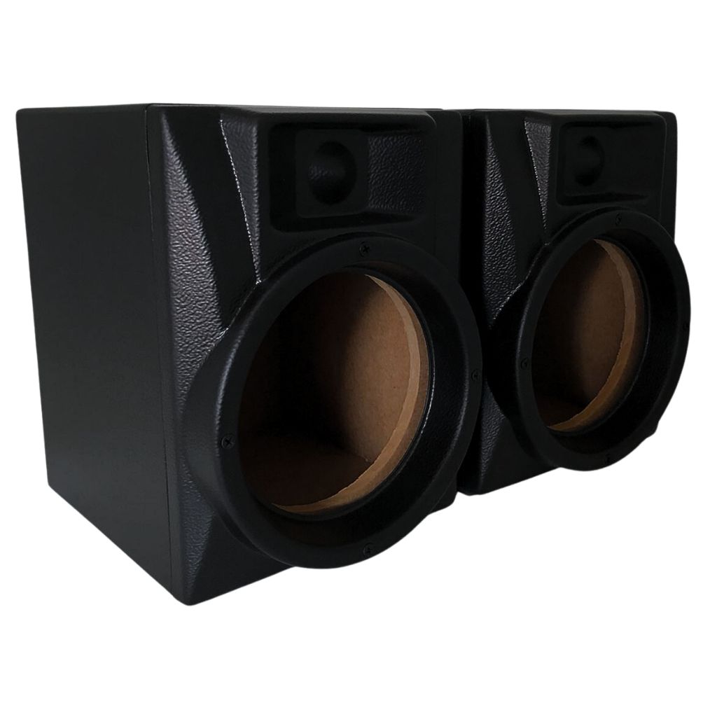 Par De Caixas De Som Ambiente Vazia Para Montar - Falante De 6 Polegadas - Mdf E Plastico