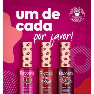 Lip Tint Ricosti Cores em Oferta na Shopee