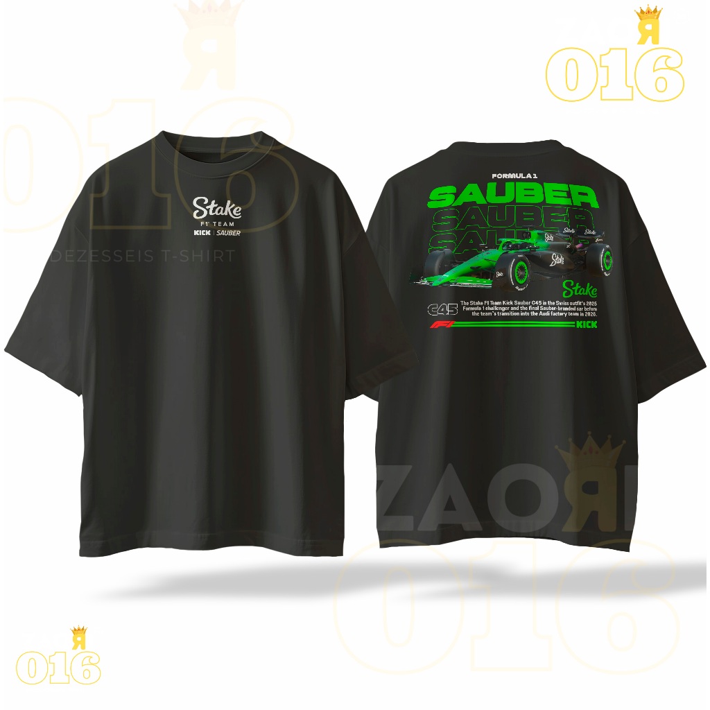 Camiseta Premium Stake F1 Team Kick Sauber | Edição C45 2025 Gabriel ...