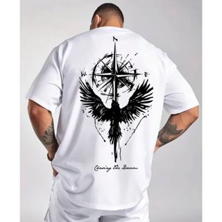 Camiseta Masculina Bussola 100% algodão Streetwear Casual