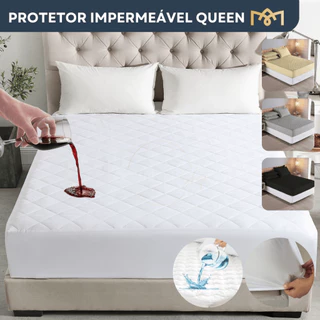 Protetor Impermeável Para Colchão Matelado Silencioso Queen Antialérgico Antixixi C/ Elástico em Oferta na Shopee