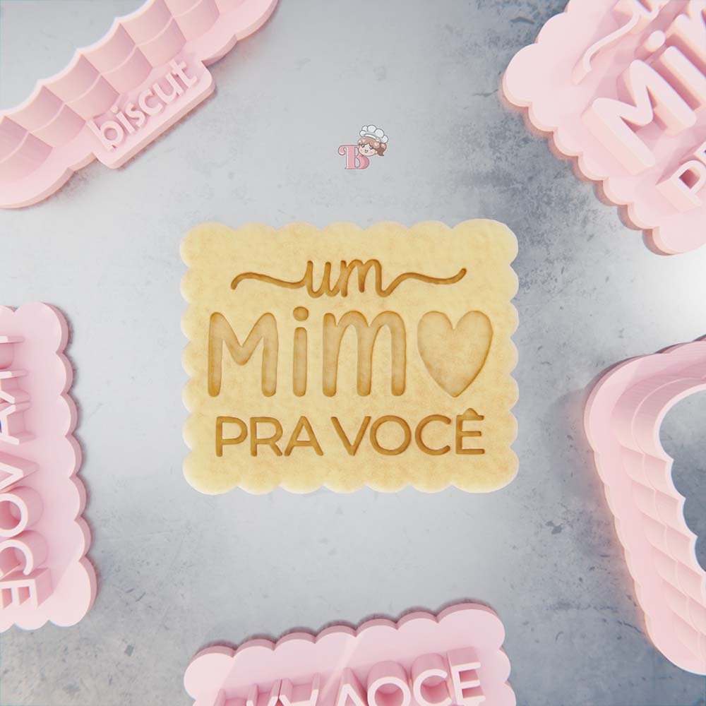 Carimbo + Cortador de Biscoito Um mimo para Você