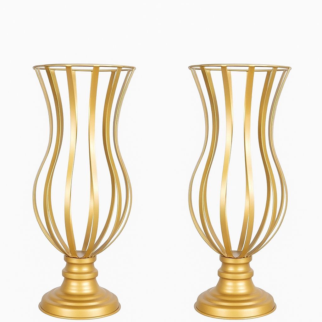 Kit 2 Vasos Decorativos em metal com Acabamento Premium – Design ...