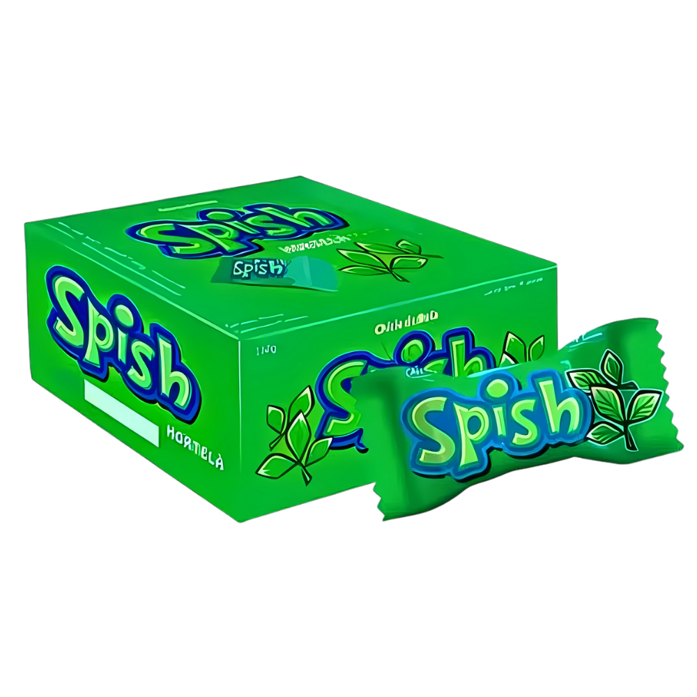 Caixa De Chiclete Spish Hortelã C/40 Unidades | Shopee Brasil