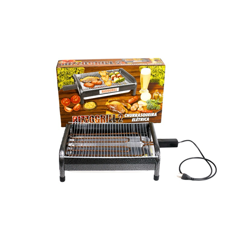 Churrasqueira Elétrica de Mesa RizzoGrill 2 Gourmet Anti-Fumaça e ...