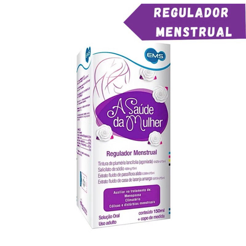A SAÚDE DA MULHER 150ML SOLUÇÃO ORAL REGULADOR MENSTRUAL MENOPAUSA ...