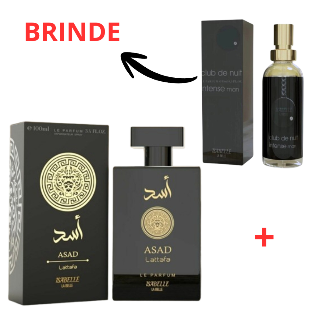 Kit Asad 100ml e Club de Nuit Intense Men 15ml Perfume Arabe Isabelle ...