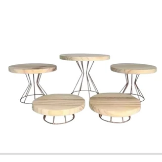 kit com 5 peças boleira e doceiras decoração, aniversário,festas e eventos