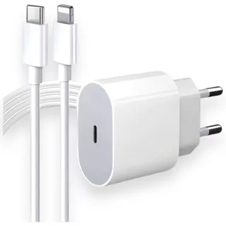 Carregador de iPhone Turbo Original USB-C-Lightning Compatível X Xr SE 11 12 13 14 Carga Ultra Rápida