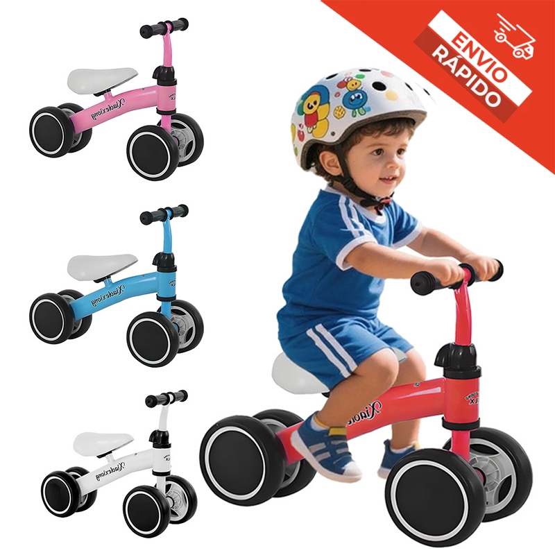 Bicicleta De Equilíbrio Andador 4 Rodas Sem Pedal Para Crianças Bebê ...