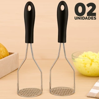 Amassador Espremedor de Batata Inox Manual Resistente com Pressão Rápida em Oferta na Shopee