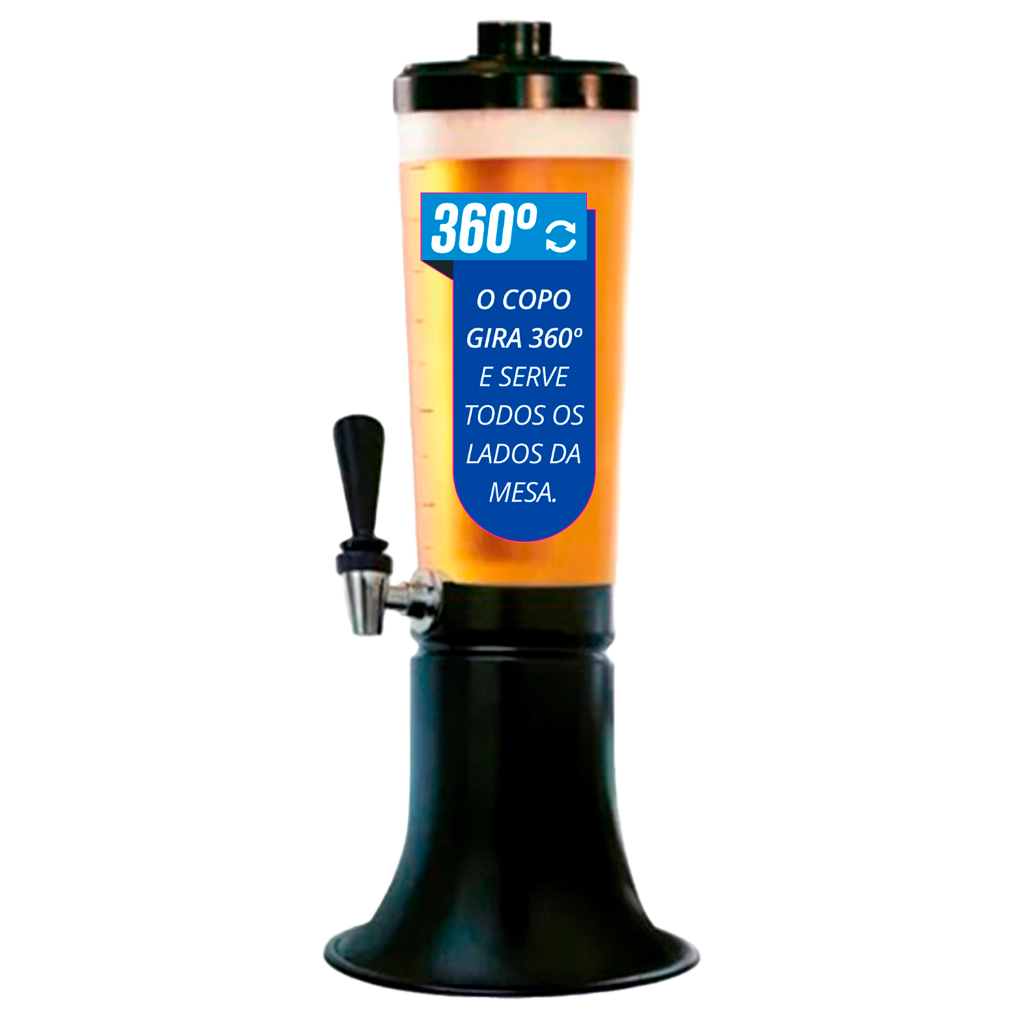 Torre de Chopp 360 Doutor Beer dia dos pais presente 3L | Shopee Brasil