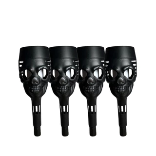 Kit 4-12 Balizador Solar Caveira Halloween Granfei 39cm Decoração Jardim Quintal unifytech em Oferta na Shopee