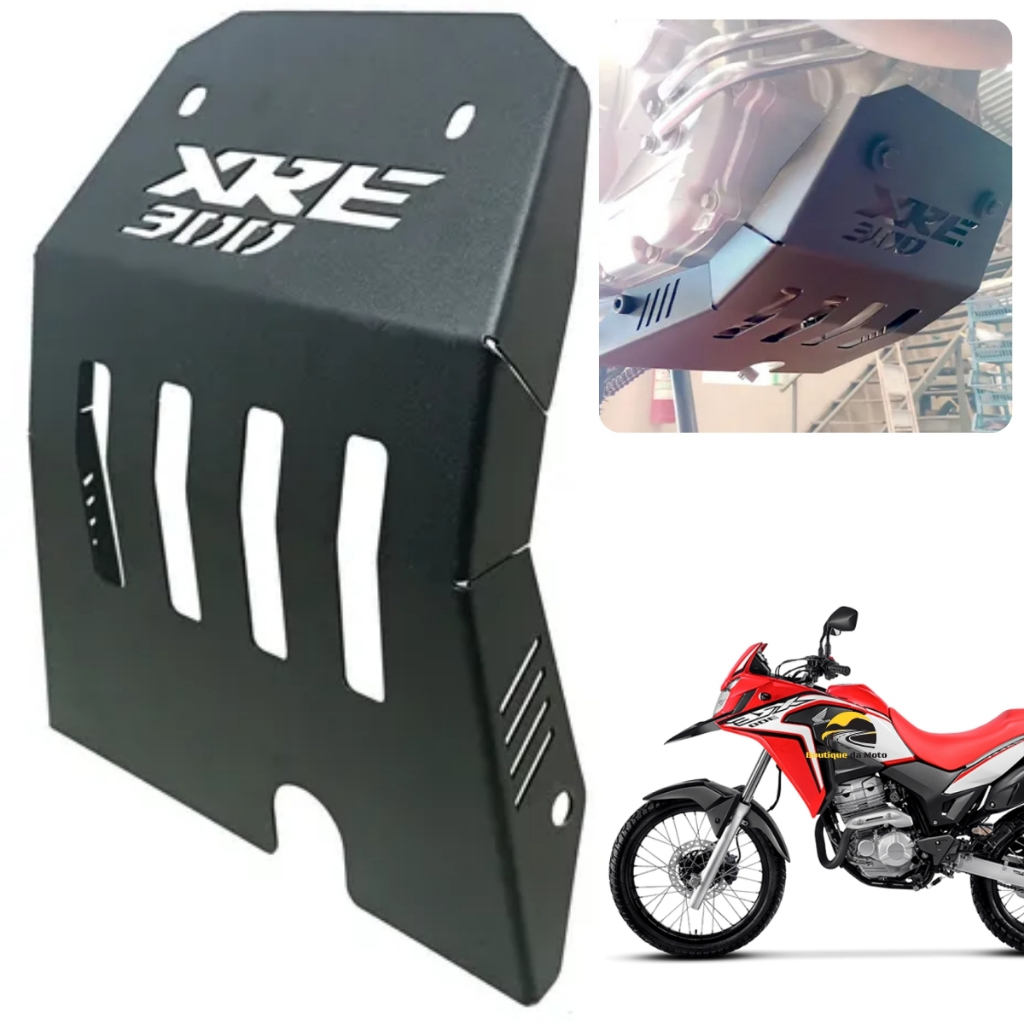 Protetor De Carter Xre 300 Aço Carbono Honda Peitera Xre-300 Proteção ...